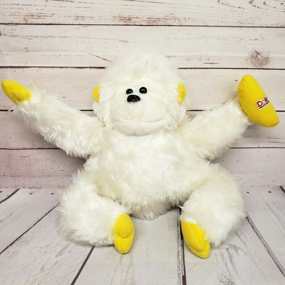 Trudy 9" Dole Banana Banarilla Gorilla 1986 White Yellow Vintage Plush